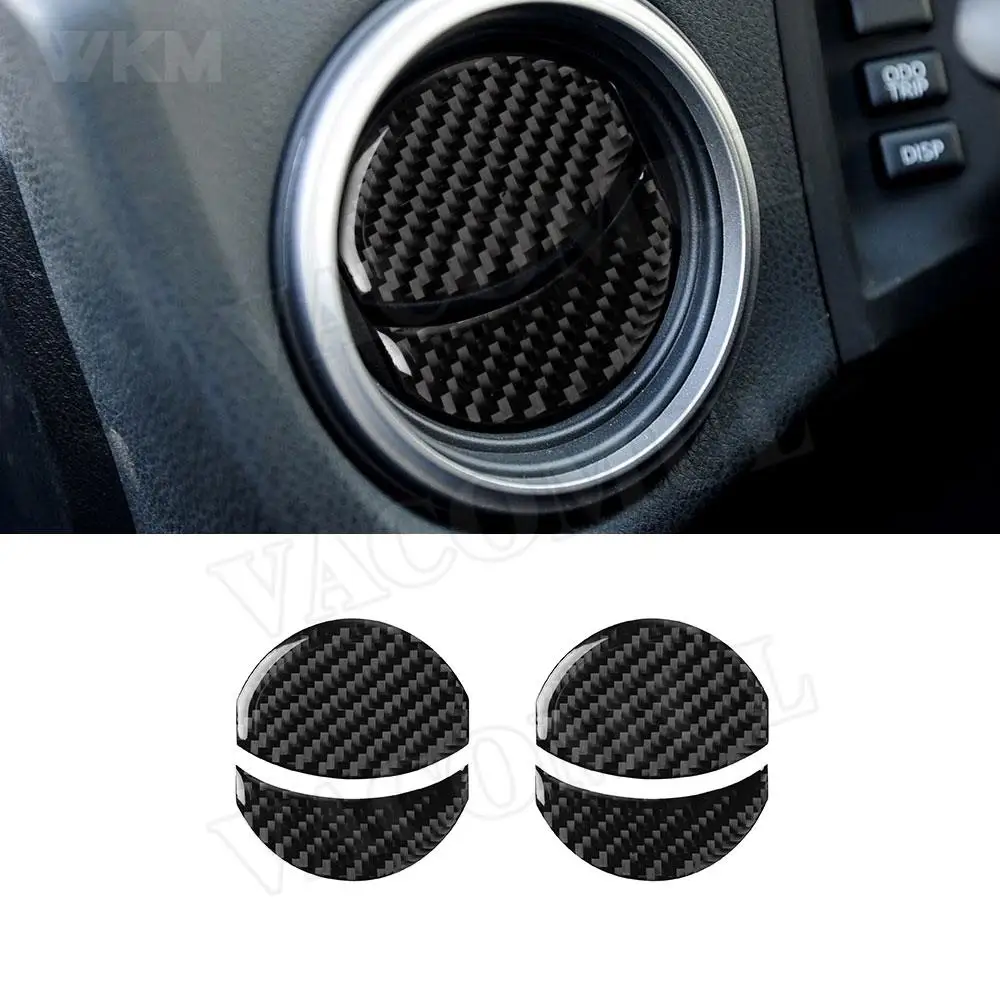 

Carbon Fiber Dashboard AC Outlet Air Vent Cap Trim Decal Cover Stickers For Toyota GT86 FT86 ZN6 Subaru BRZ 2013-2019