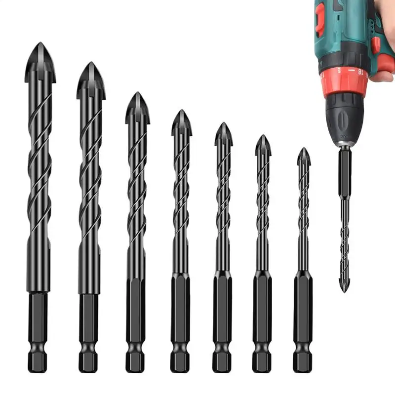 

Drill Bit Metal Drill Bits Quick-Change Shock-Resistant Anti-Slip Socket Tool Precise Drilling For Concrete Woodworking