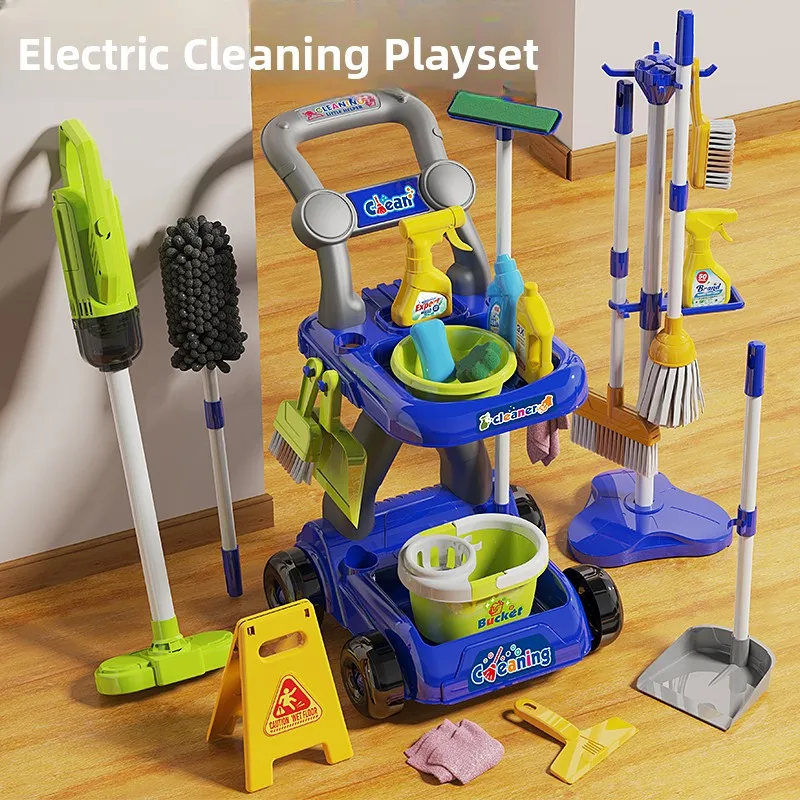 

Детский набор игрушечных инструментов для уборки Eonal Toys для мальчиков 3-6 лет, интерактивные строительные блоки, подарок на день рождения для мальчиков 5 лет