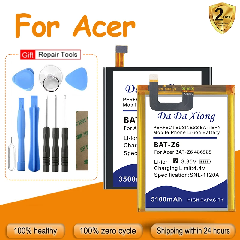 

BAT-510 BAT-A10 BAT-F10 BAT-Z6 Аккумулятор для Acer Liquid Metal MT Lconia Tab B1 T03 T04 E3 Z5 BAT-Z6 486585 В380 С120 З500 Е600