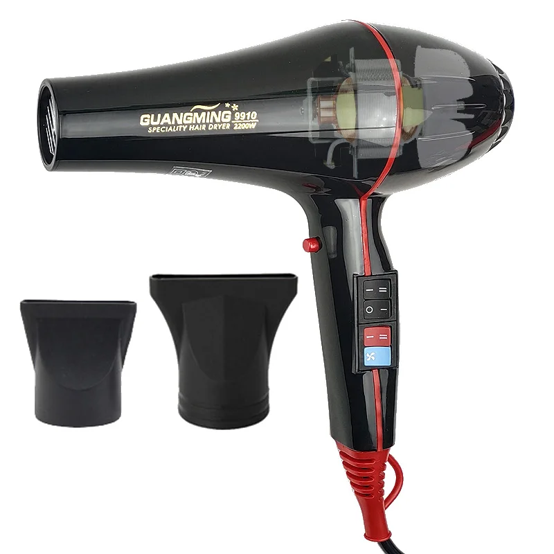 Big AC Motor Real 2200W Professional Powerful Hair Dryer Fast Heating Hot And Cold Adjustment Air Blow Dryer For Hair Salon Use