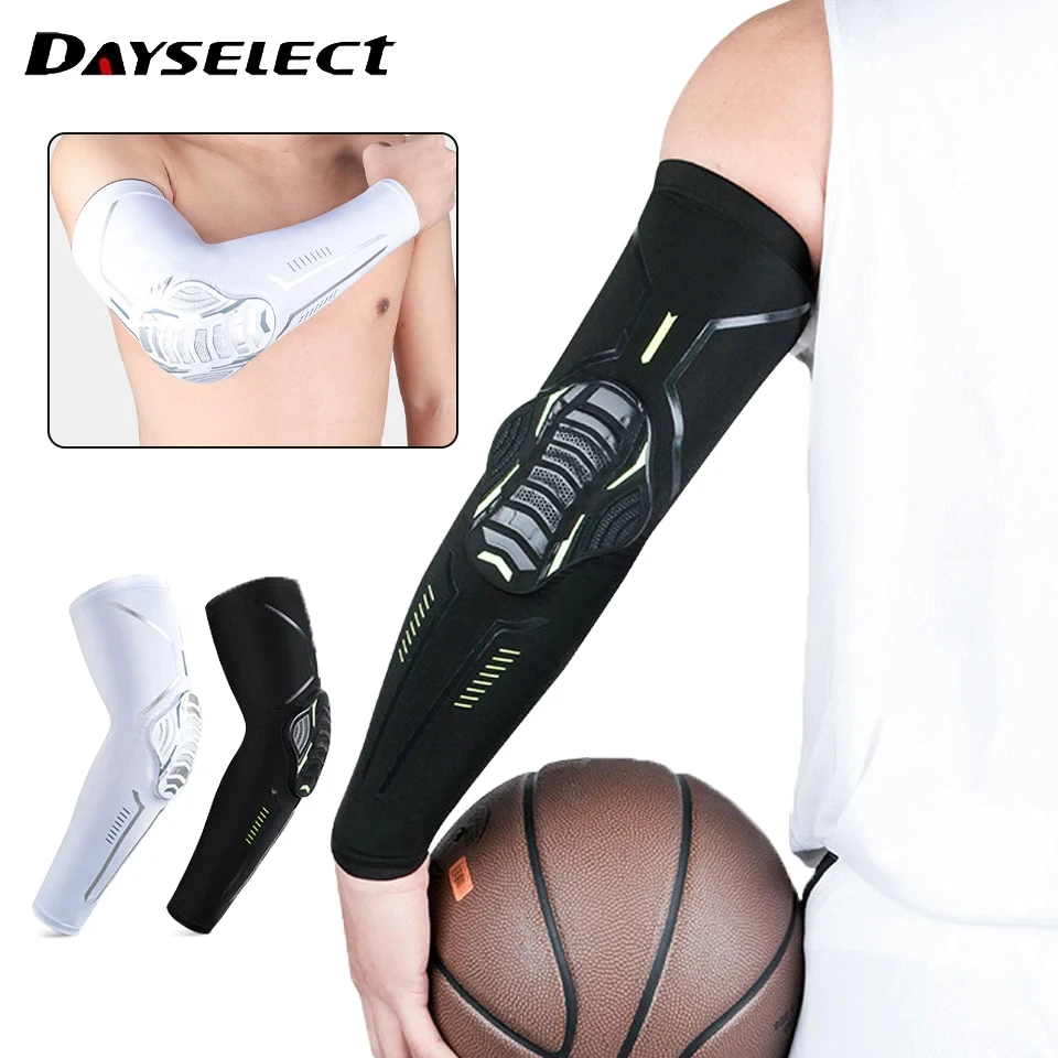 1Pcs Sports Arm Cuff Honeycomb Collision Avoidance Pressure Elbow Joint Outdoor Basketball Football Mountaineering Riding Unisex
