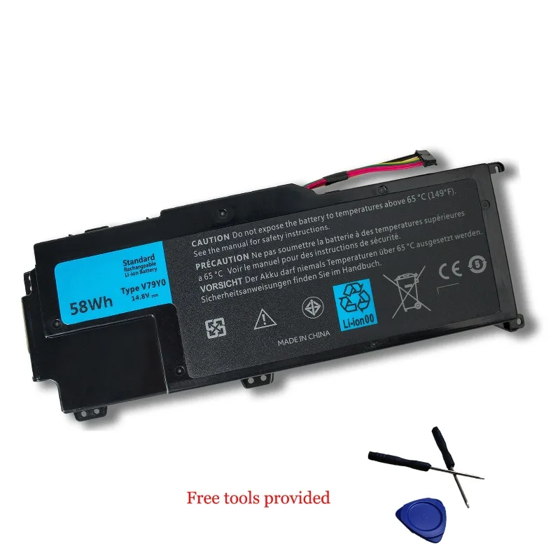 

V79Y0 Laptop Battery For Dell XPS 14Z-L412X 15Z L511X 1569 P24G 14.8V 58Wh Li-Polymer Replacement Battery