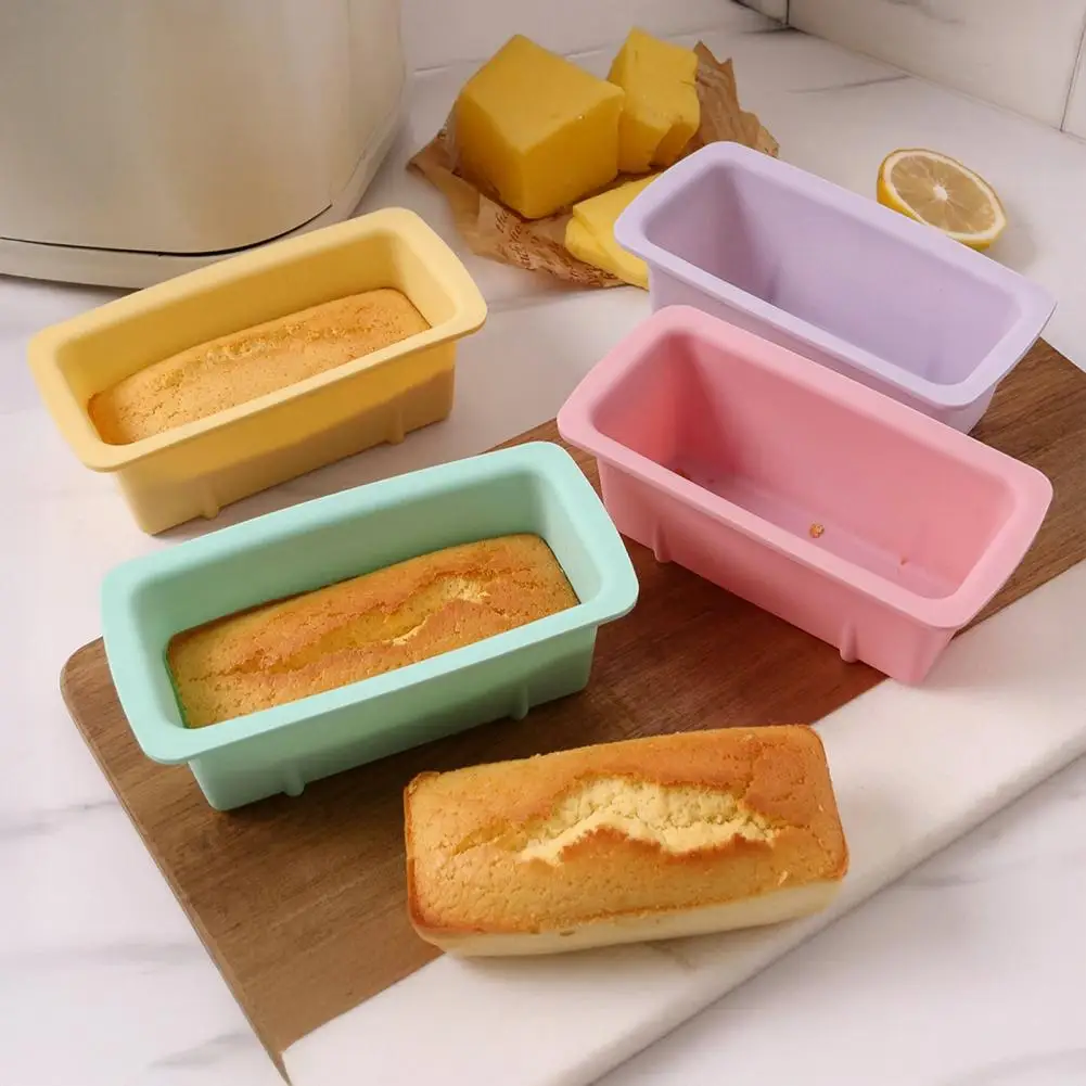 

Silicone Loaf Pan Rectangular Cake Mold Large Baking Tray Loaf Toast Bread Pans High-temperature Resistant Bakeware