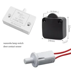 10Pcs Door Open Alarm Detector NO To NC Dry Contact 110-250Vac Wardrobe Lamp Switch LED Light Sensor