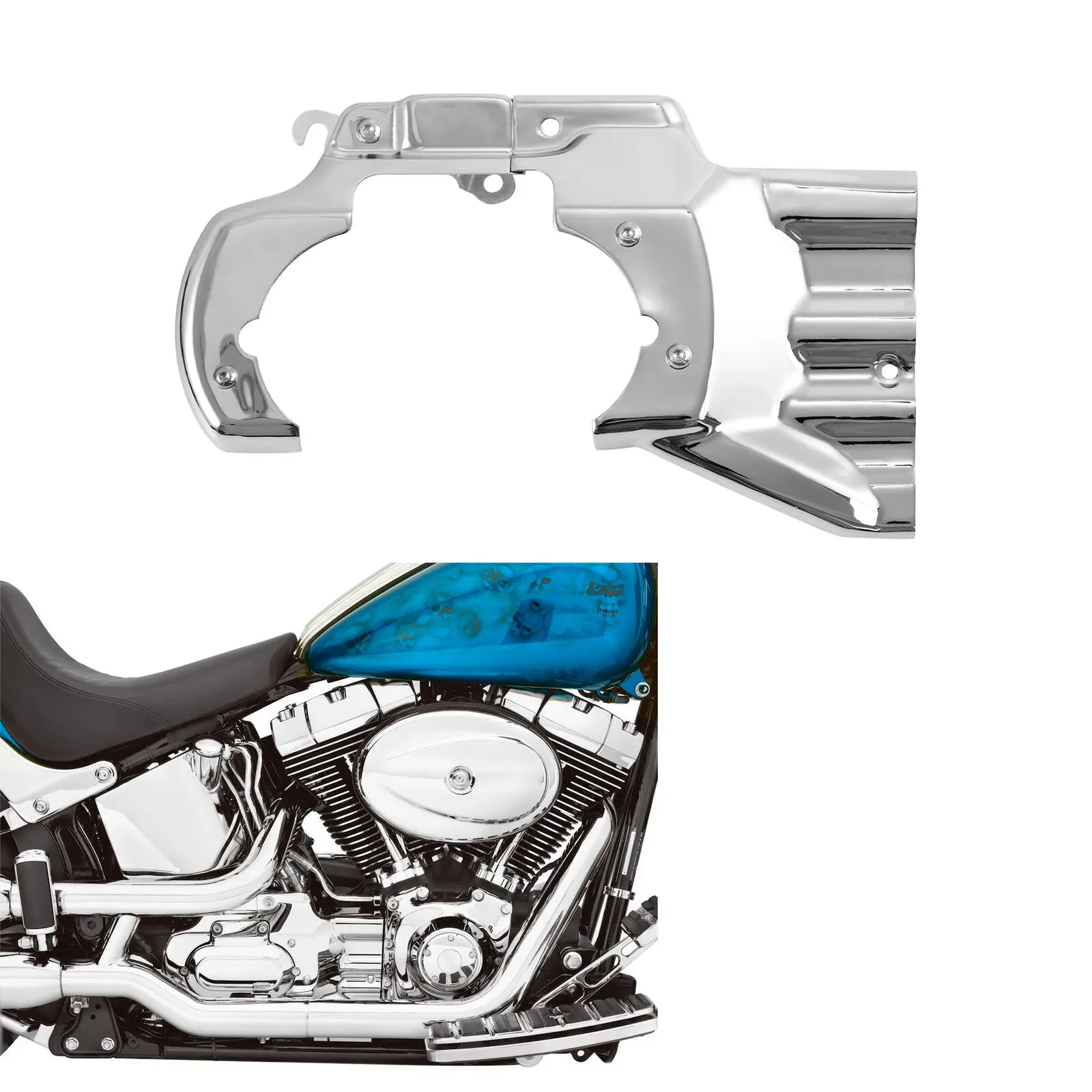Engine Transmission Interface Cover For Harley Softail 2007-2017 Slim Fat Boy Deluxe Heritage Softail Classic Custom Motorcycle