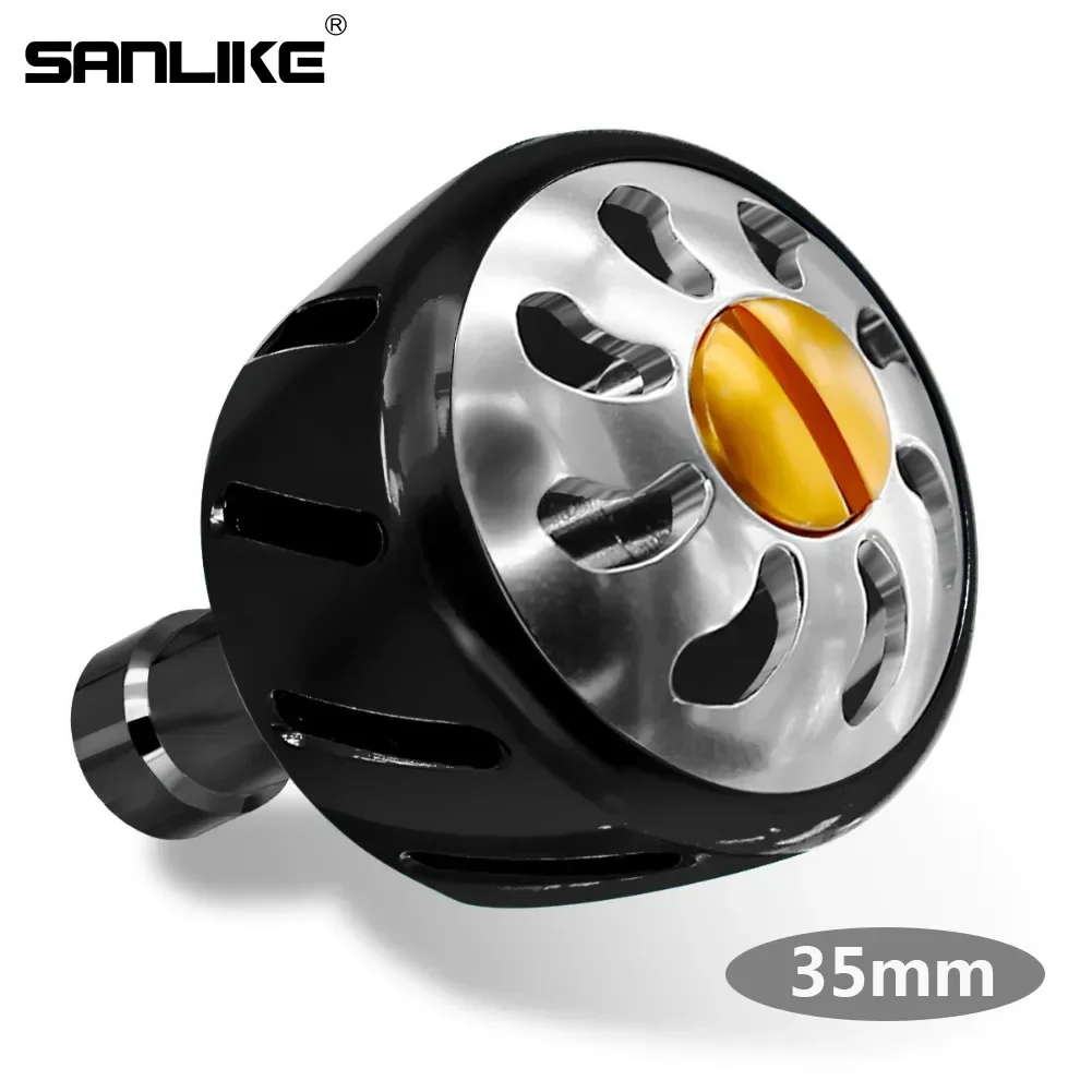 

SANLIKE Black Fishing Reels Handle Knob for Shimano A and Daiwa S Type Spinning Fishing Reel Handle Knob Fishing Tools