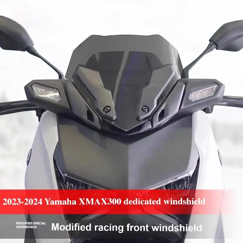 

For 2023 2024 Yamaha XMAX X MAX X-MAX300 Motorcycle Windscreen Windshield Airflow Deflector Front Screen Wind Shield