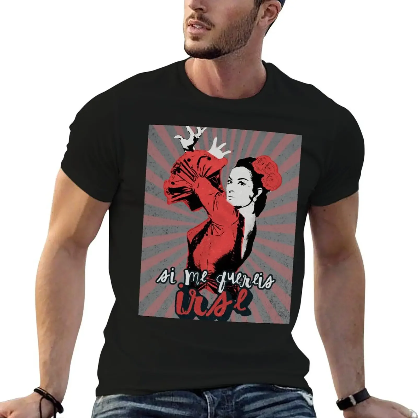 

Lola Flores If you want to leave me vintage T-Shirt vintage clothes Blouse tshirts for men