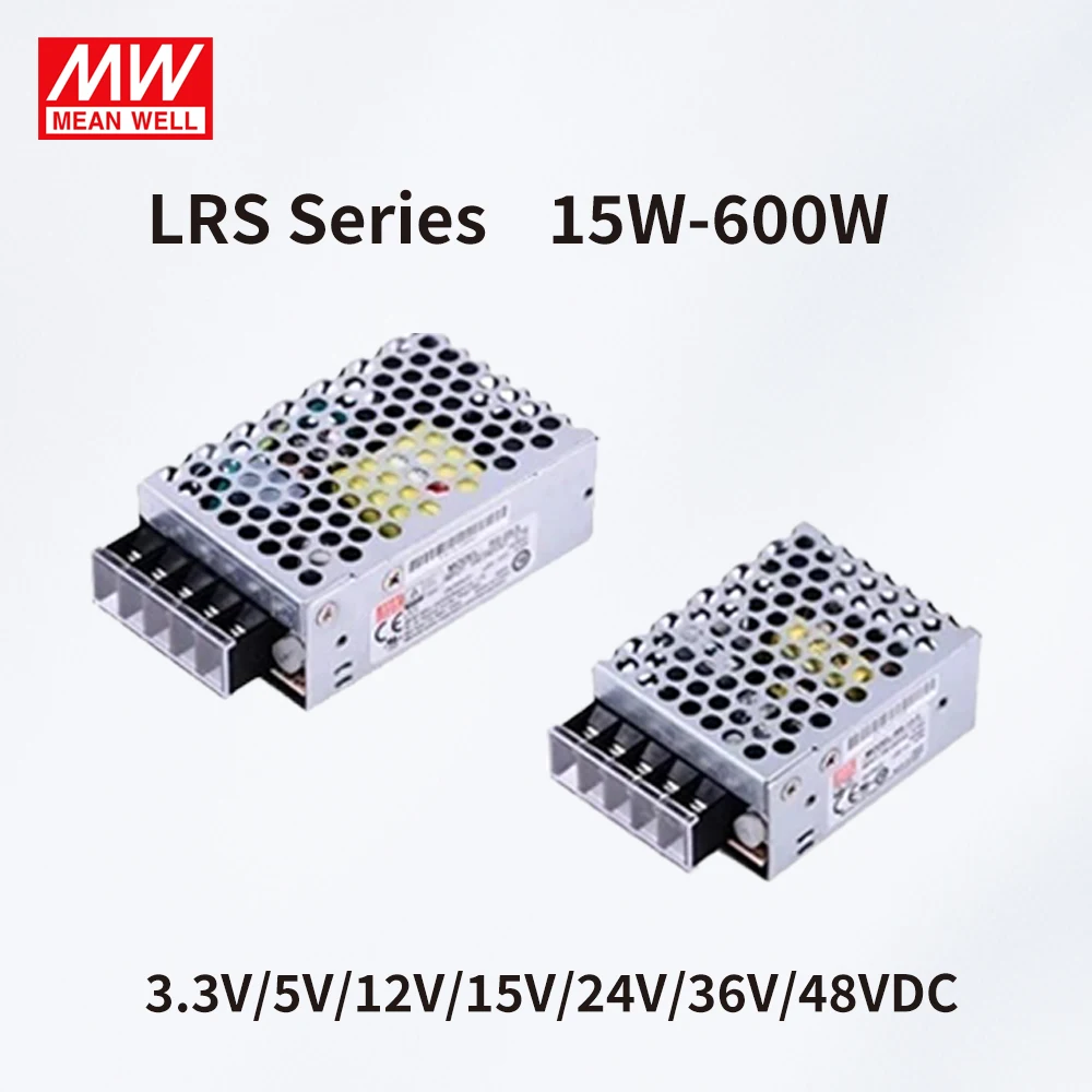 Mean Well RS-15 RS-25 LRS-35 50 75 100 150 200 350 450 600W 5V 12V 15V 24V 36V 48V Single Output Switching Power Supply LRS-150W