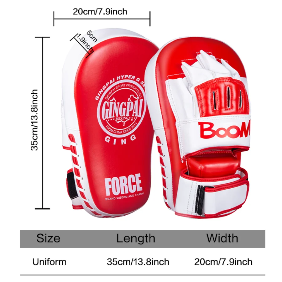 1 Piece Muay Thai Big Target Combat Sanda Fist Leg Integration Foot Target Coaching Curved Boxing  Taekwondo Training Equipment