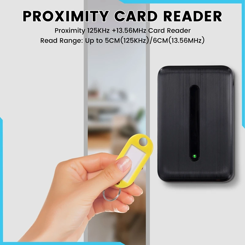 Smart RFID Reader ID/IC Card Reader 125Khz 13.56Mhz Wiegand 26/34 Output For Access Controller System Dual Frequency
