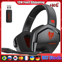 NUBWO G06 Wireless Gaming Headset for PS5 PS4 PC Laptop Over Ear Headphones with Mic 2.4G BT Wireless / Wired Headsets for Games