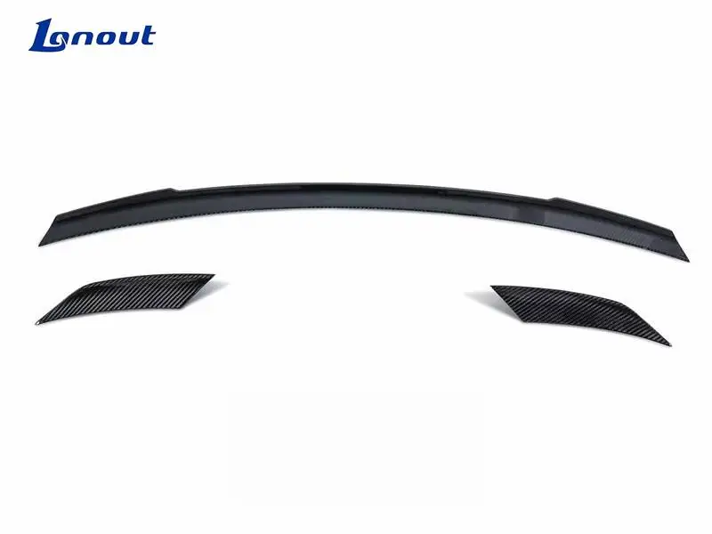 Lightweight Air Turbulence Kit Suitable for Porsche Taycan Upgraded PK Style Dry Carbon Fiber Rear Spoiler Rear Trunk Wing