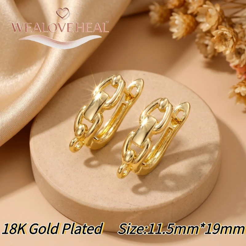 schmuckherstellung zubehör，6 verschiedene Leverback-Ohrringverschlüsse, 18K Gold/Rhodium plattiertes Messing, mit Zirkonia besetzt, Infinity-Ohrringhaken für DIY-Schmuckherstellung – Detail 25