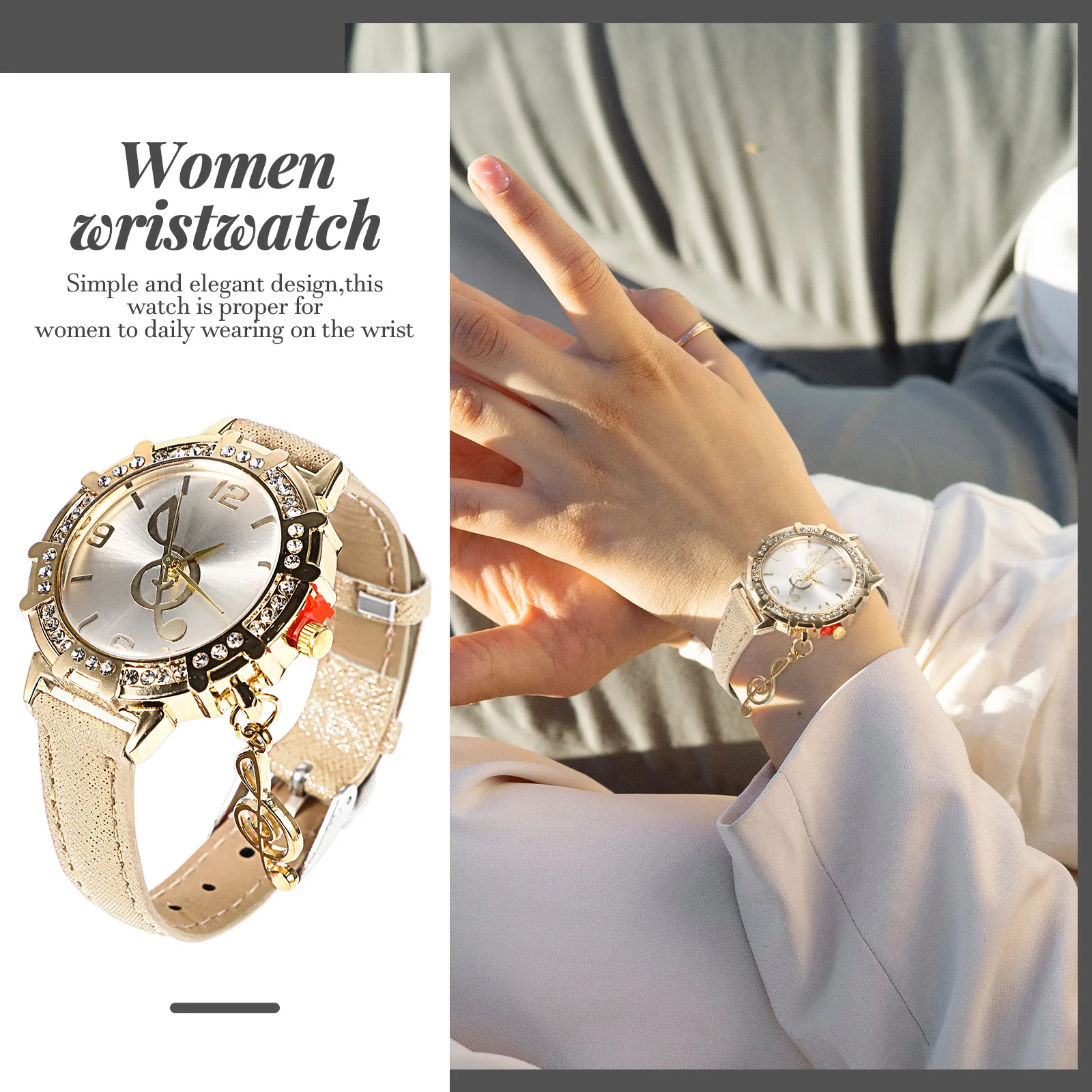 

Women Watch Women's Diamond-set Wrist Adjustable Fancy Nurse Wristwatch Ladies Gifts