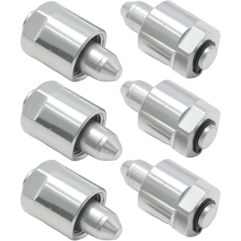 6Pcs 18mm Fuel Injector Block-Off Tool Cap for Chevrolet/GMC Duramax 6.6L 2006-2011 for Dodge for Cummins 6.7L 2007-2018
