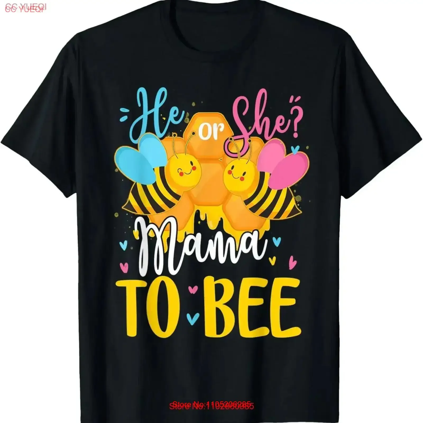 He Or She Mama To Bee Gender Reveal Funny s T Shirt vintage Washed Stretched homme fashion designer clothes vintage Washed