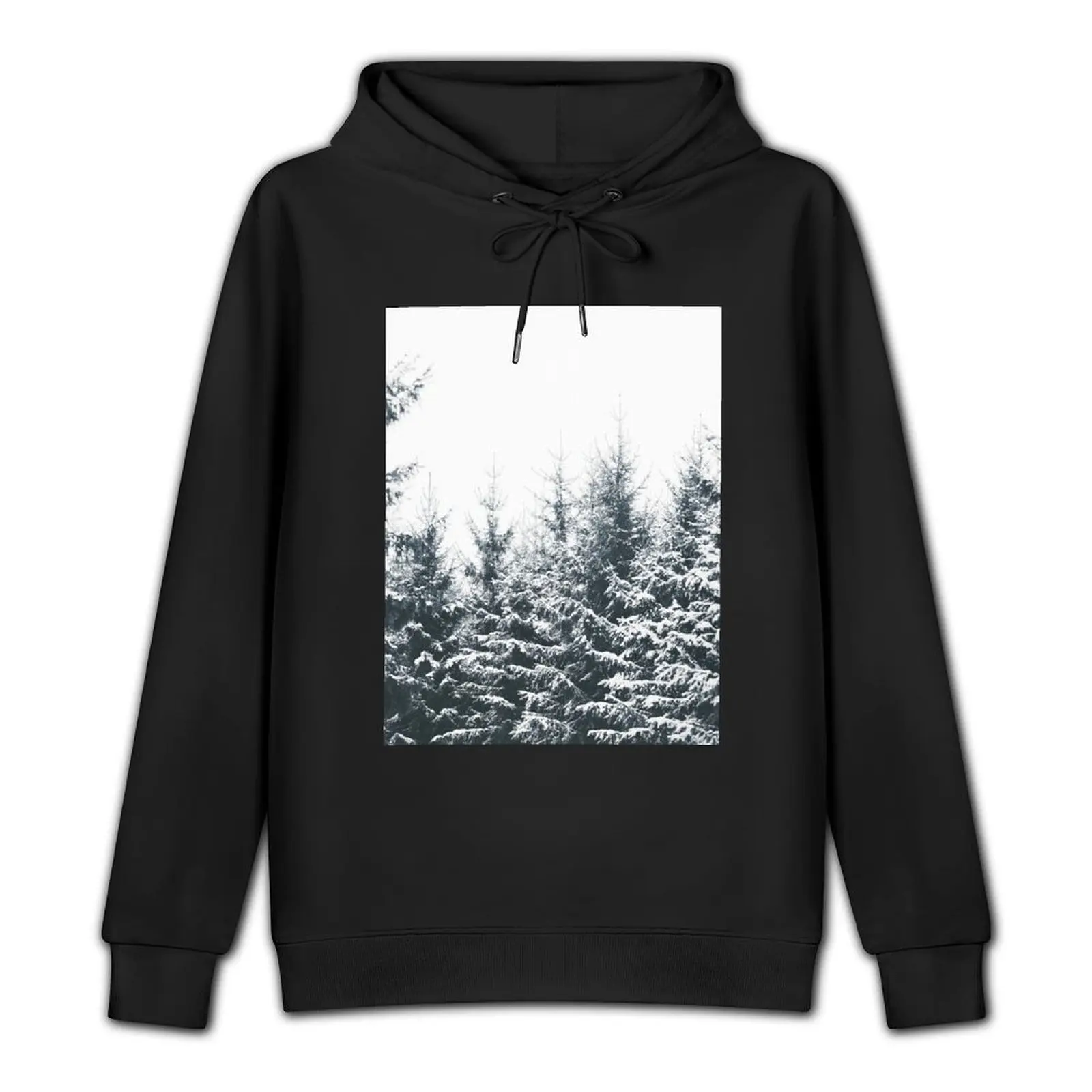 In Winter // Misty Moody Foggy Milky Woods Wonderland Forest With Cascadia Trees Covered In Snow Pullover Hoodie