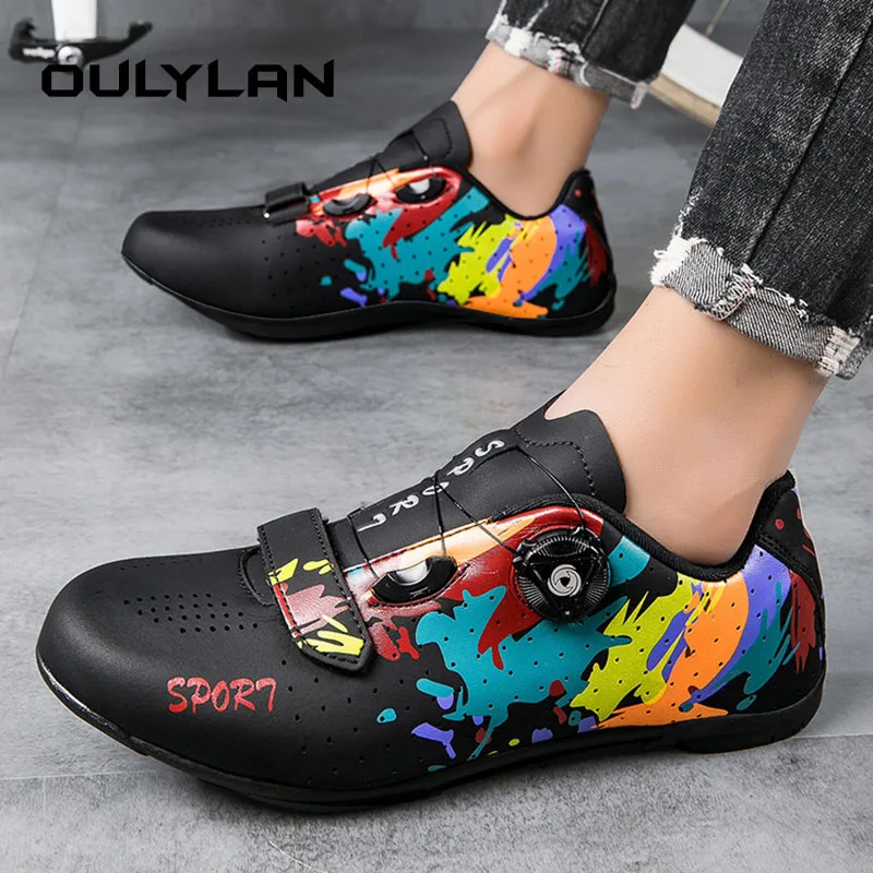 Cycling Shoes MTB Bike Sneakers Cleat Non-slip Men's Mountain Biking Shoes Bicycle Shoes Road Footwear Speed Mansneaker