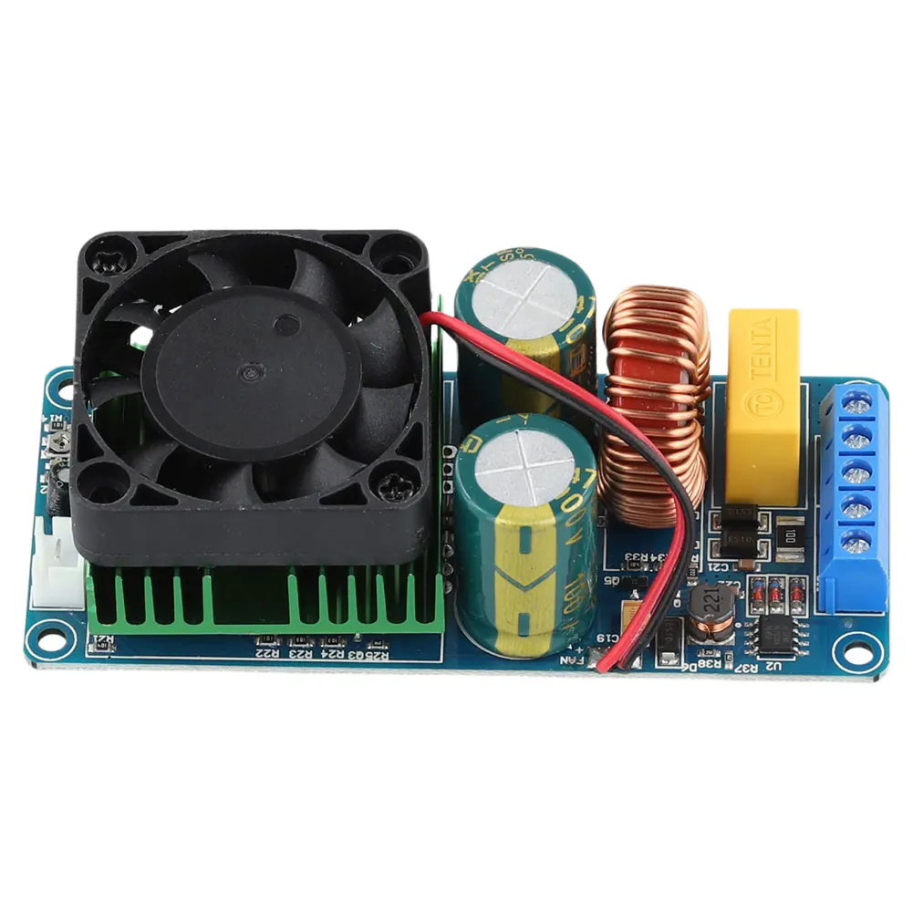 IRS2092S Digital Power Amplifier Board 500W Mono Channel Class D with Speaker Protection Dual DC Power Supply for Car Subwoofer