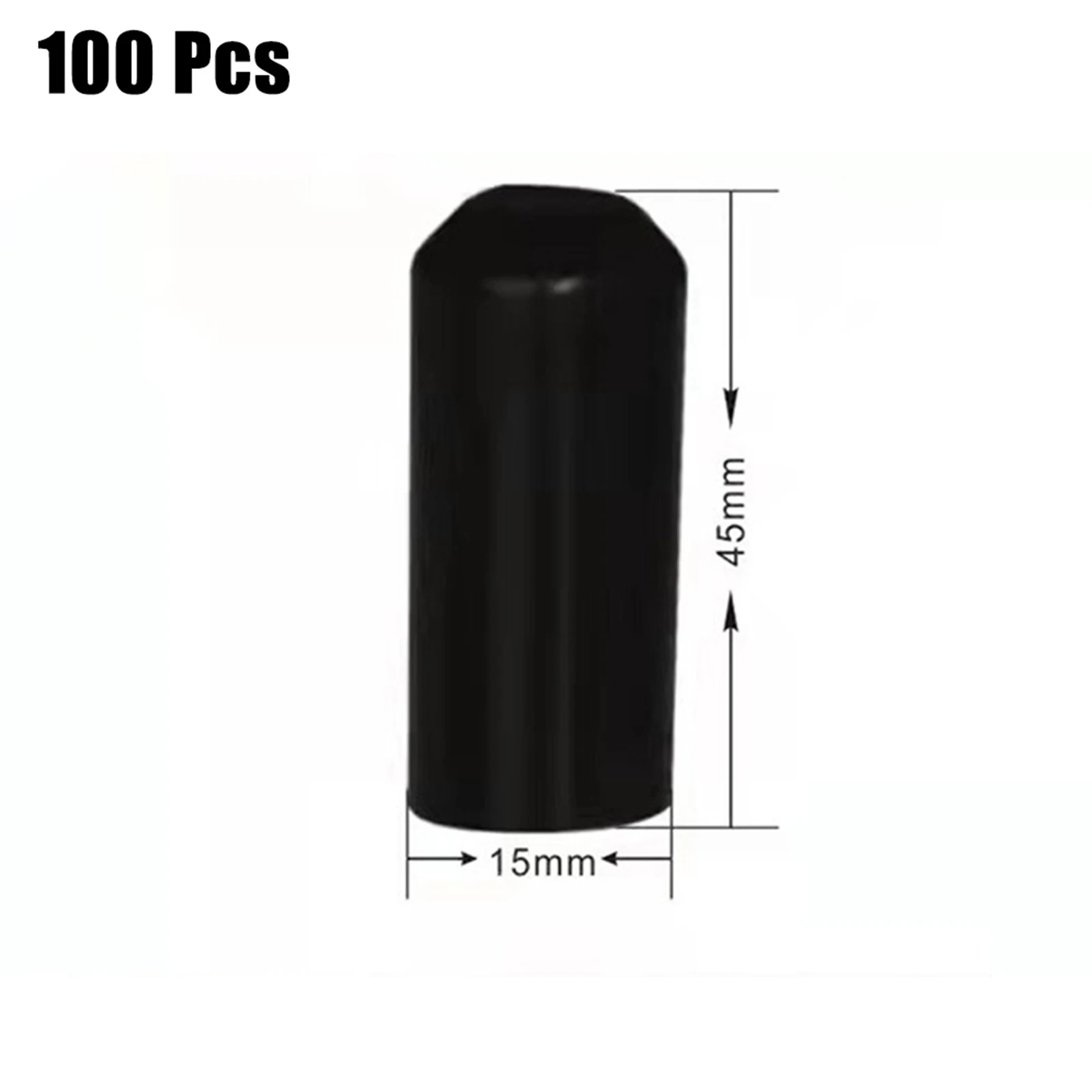 100pcs Warm Shrink End Cap Waterproof Heat Shrink Cap for Cable End Polyolefin Material Assorted Diameters and Lengths