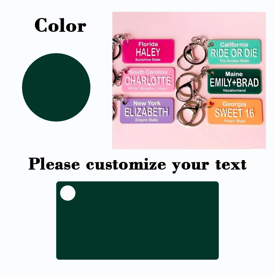 Custom Name Car Keychain, Personalized Gift for Drivers