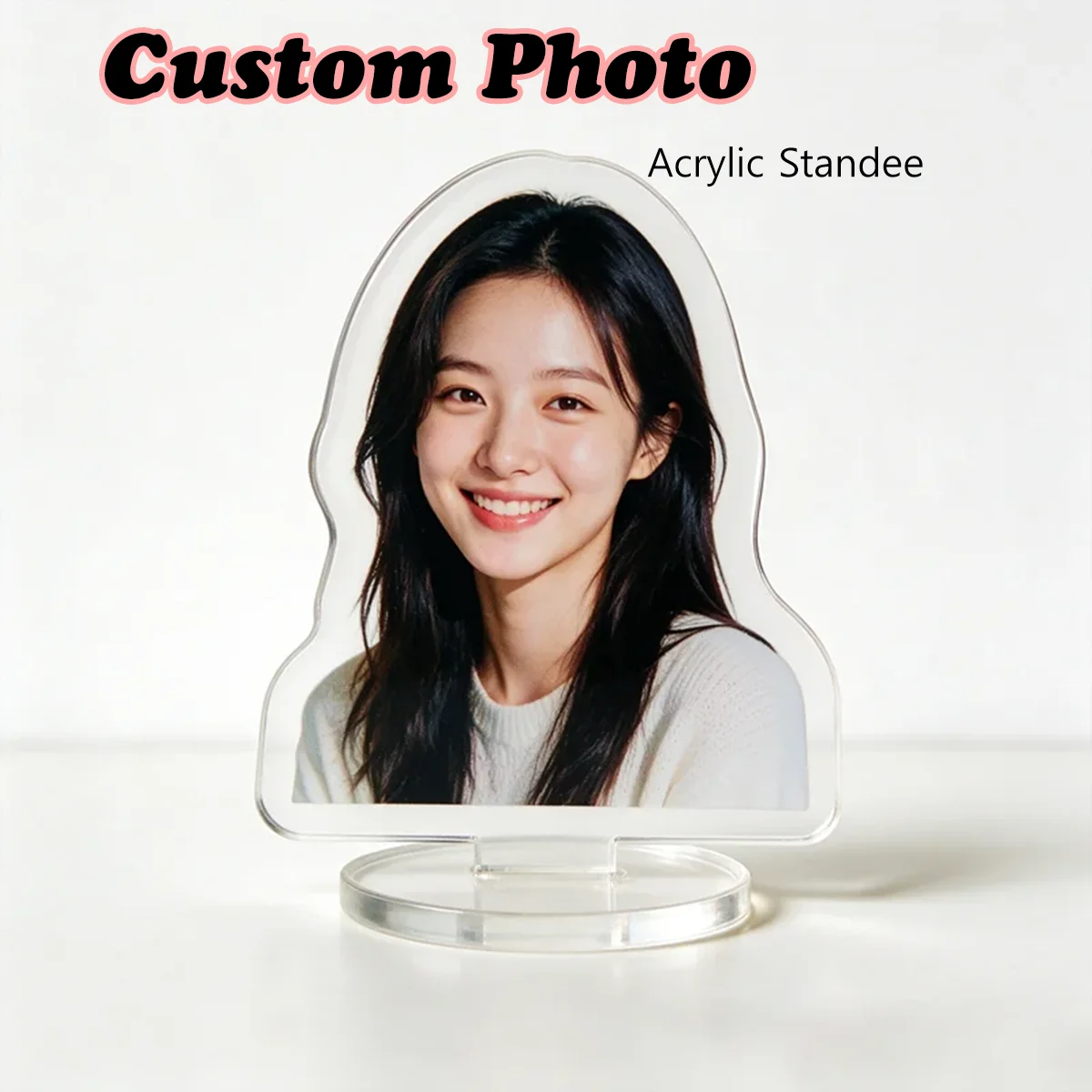 Custom Photo Acrylic Standee，Die Cut Figure Desktop Stand，Family Pet Portrait Tabletop Ornament DIY Souvenir Birthday Wedding