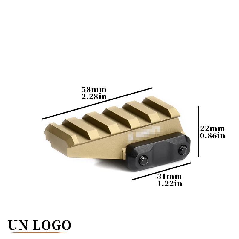 FAST FTC OMNI Lupe Riser Unity Tactical Mount 2,26 2,91 Scope Sight Folding Eotech G33 G43 G45 3X Airsoft Zielfernrohr