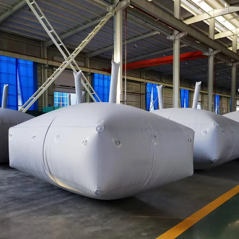 12000 Liter Rectangle Shape Industrial Fabric PVC Foldable Water Storage Tank Flexible Water Bladder