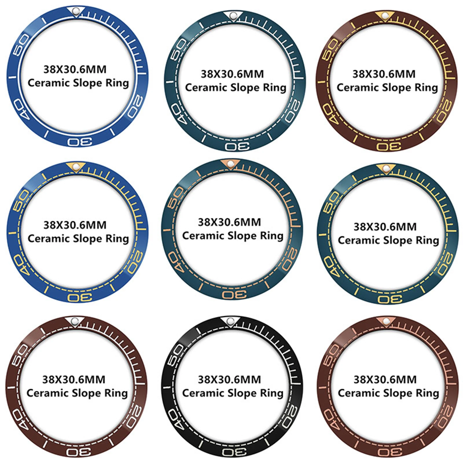 

Вставка безеля часов 38 мм Керамическое кольцо-вставка безеля