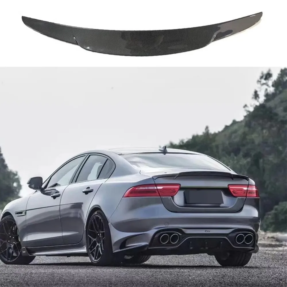 Carbon Fiber Car Tail Wing Rear Spoiler Assembly For Land Rover Jaguar XEL 2018-23 Modified New Style Auto Accessories