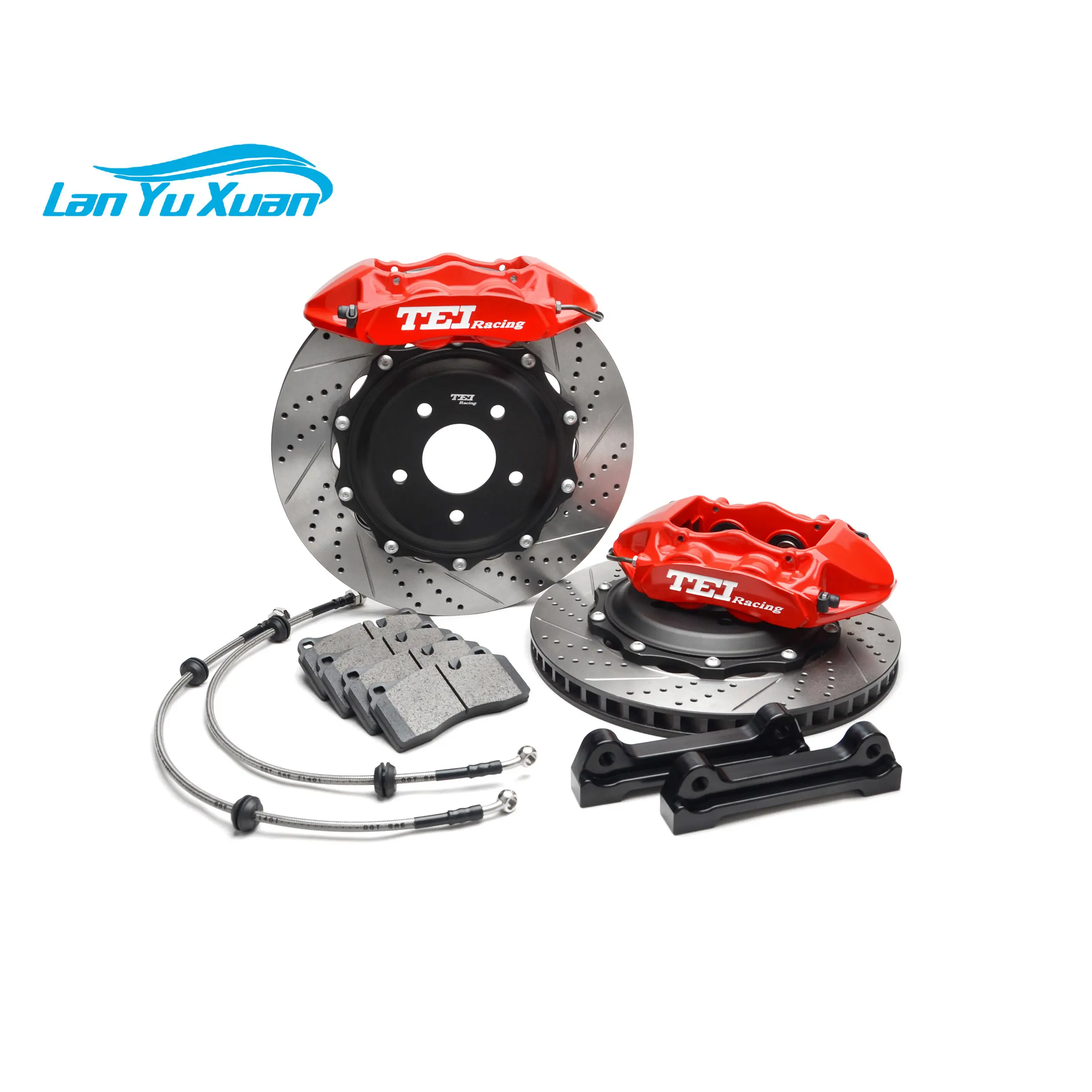 4 PISTON S40 CALIPER MODEL BRAKE KIT FOR 18  INCH 19 INCH CAR WITH 345 355 380*28 MM DISC