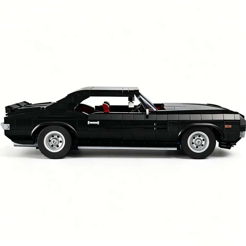MOC 1456PCS Technology Creativity Black Sports Car Building Block Set Technology Assembly Adult Birthday Festival Party Gifts view 6