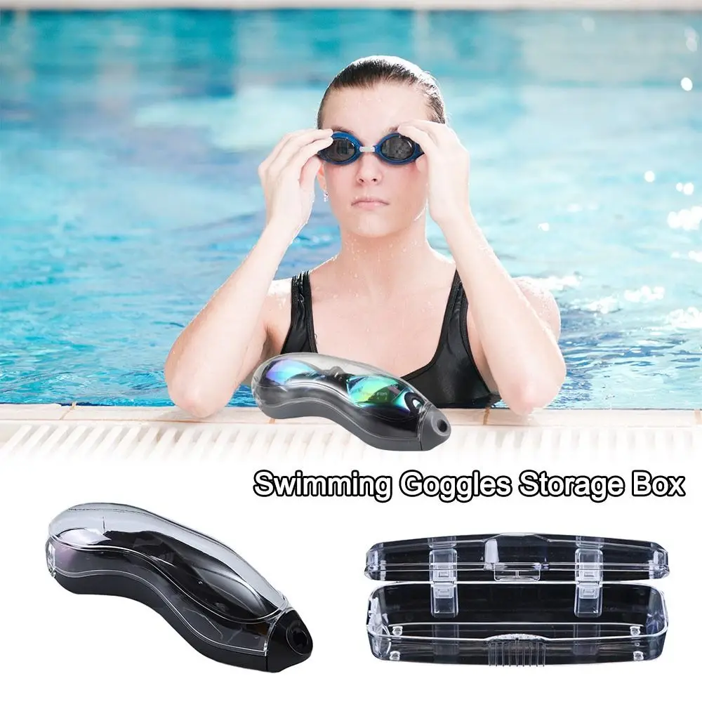 

Противотуманный ящик для хранения очков для плавания, защитный чехол, водонепроницаемая коробка для очков для дайвинга, оборудование для плавания, аксессуары для глаз