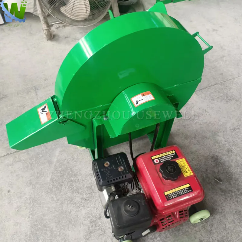 Electric 4 Blades Banana Tree Cutting Machine Sawdust Tree Branch Log Crusher Timber Banana Tree Trunk Shredder