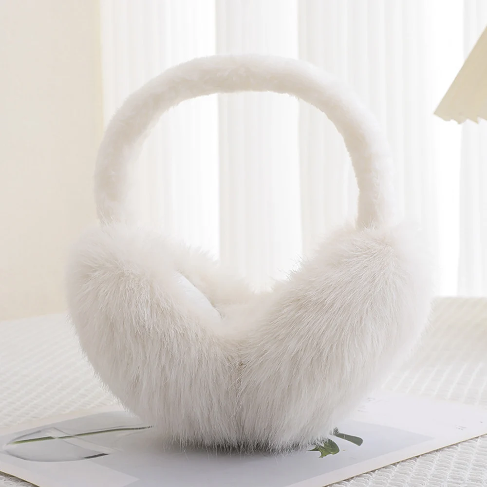 แฟชั่นนุ่ม Faux FUR หูอุ่นฤดูหนาว Earmuffs สําหรับผู้หญิงผู้ชายสีทึบ Earflap กลางแจ้งเย็นป้องกันหู-Muffs ฝาครอบหู