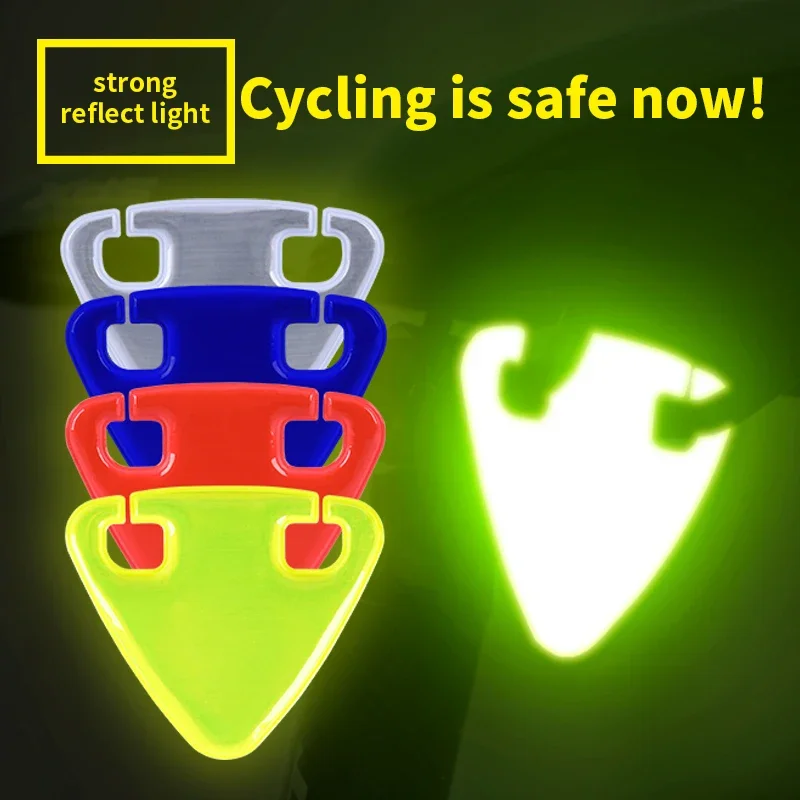 3 قطعة دراجة فيلم عاكس الطوارئ ليلة ركوب عاكس تحذير ملصق الطريق الجبلية دراجة معدات ركوب الخيل الملحقات