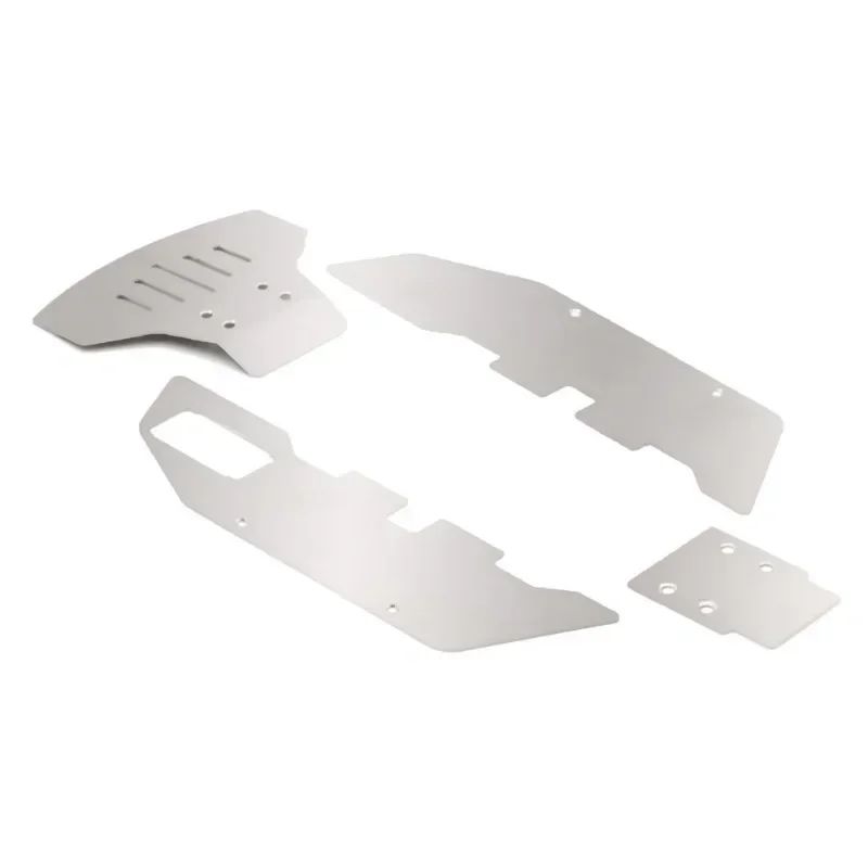 Stainless Steel Front and Rear Chassis Armor Protector for Traxxas Slash 2WD 1/10 RC