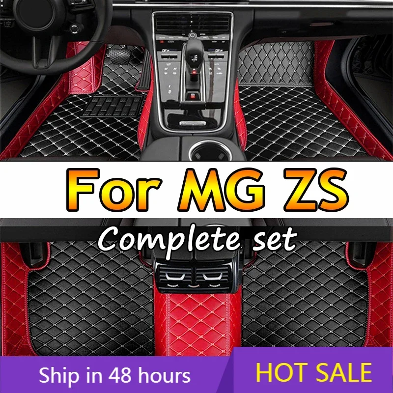 Non-hybrid Car Mats For MG ZS ZX ZST Astor ZS11 Crossover 2018~2022 Waterproof Floor Mats Push Button handbrake Car Accessories