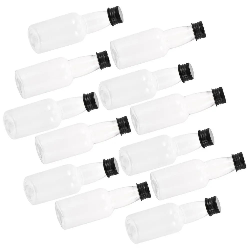 

50Pcs Mini Bottles Reusable Plastic Empty Liquor Shot Containers Transparent Portable Beverage Storage for Travel School Camping