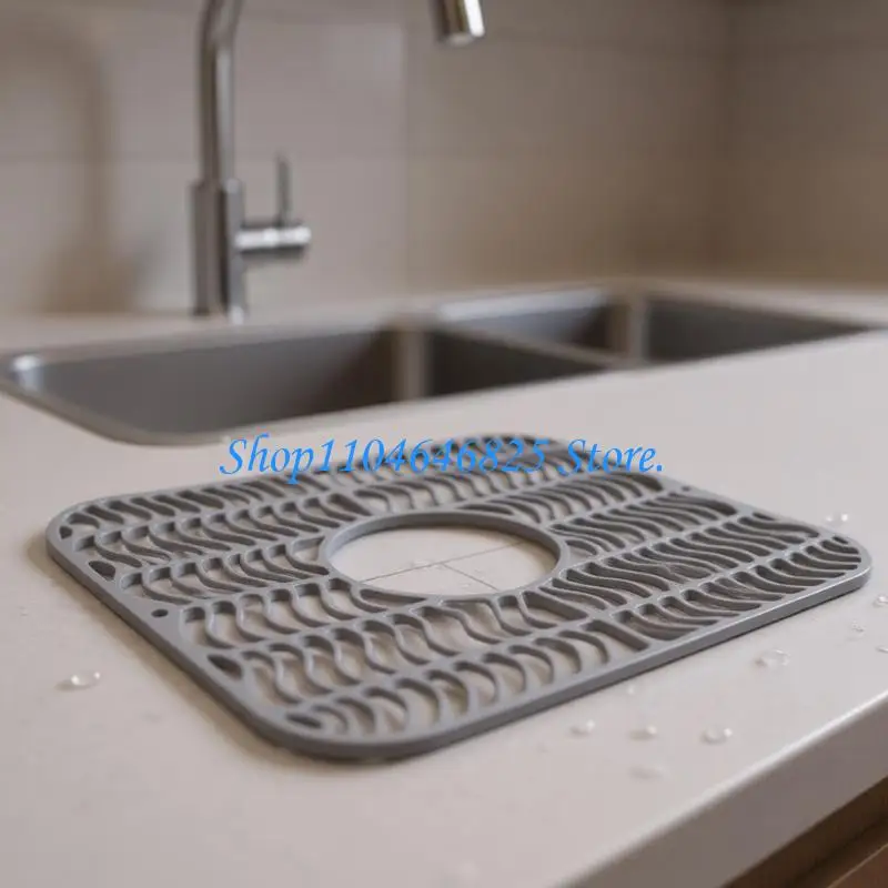 

Double Kitchen bowl mattresses Featuring Hole Arrangement Moisture Resistant Dish Rest Option