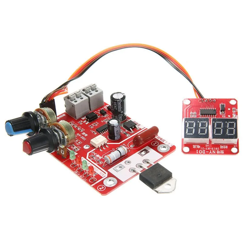 NY-D01 40A/100A Digital Display Spot Welding Module Time and Current Controller Panel Timing Ammeter Spot Welders Control Board