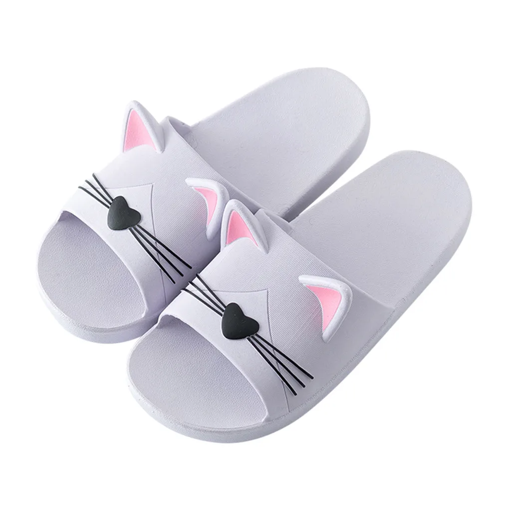 Women Thong Slippers Size 11 Men&Women Home Indoors Slippers Cartoon Cat Floor Family Shoes Beach Womens Shoe Slippers Size 8