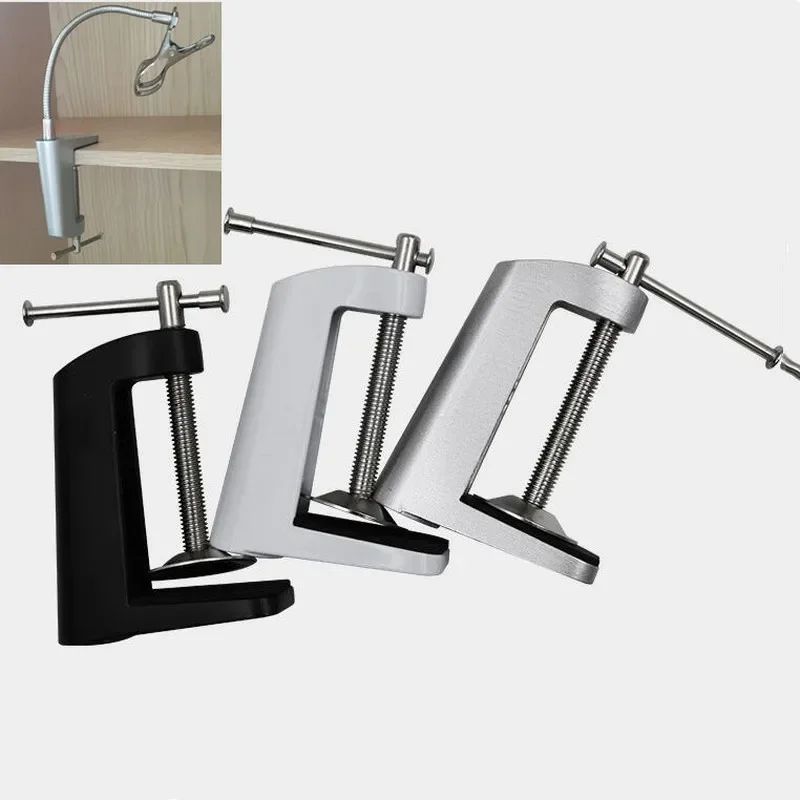 Aluminum Alloy table lamp Cantilever Bracket Clamp stand microphone light holder with Non-slip lights lighting accessories
