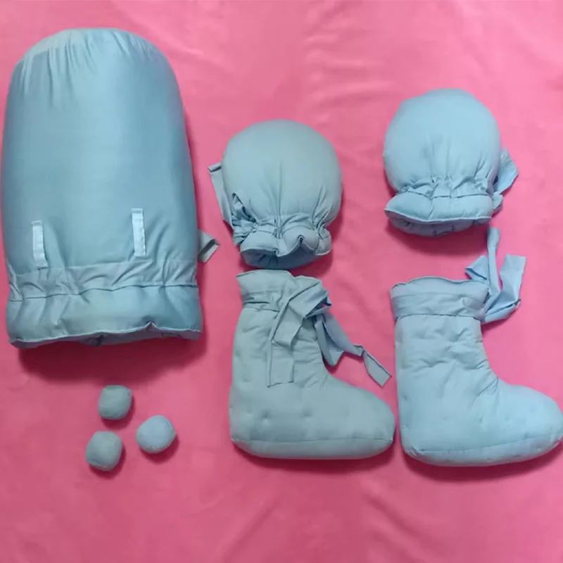 Cotton Adult Couple Gloves Foot Cover Head Cover Filled Cotton Soft Fluffy Cozy Warm Cosplay Private Party Accessories