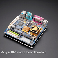 Transparent Acrylic Computer Case Single Board Computer Mainboard Diy Modification Stand Itx Atx Board Type E M-atx