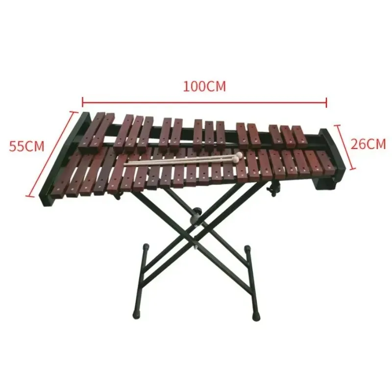 

Hooqu Professional 37 Tone Red Wood Marimba 37 Key Knock Lute Percussion Musical Instrument 37 Tone Xylophone Knock Piano