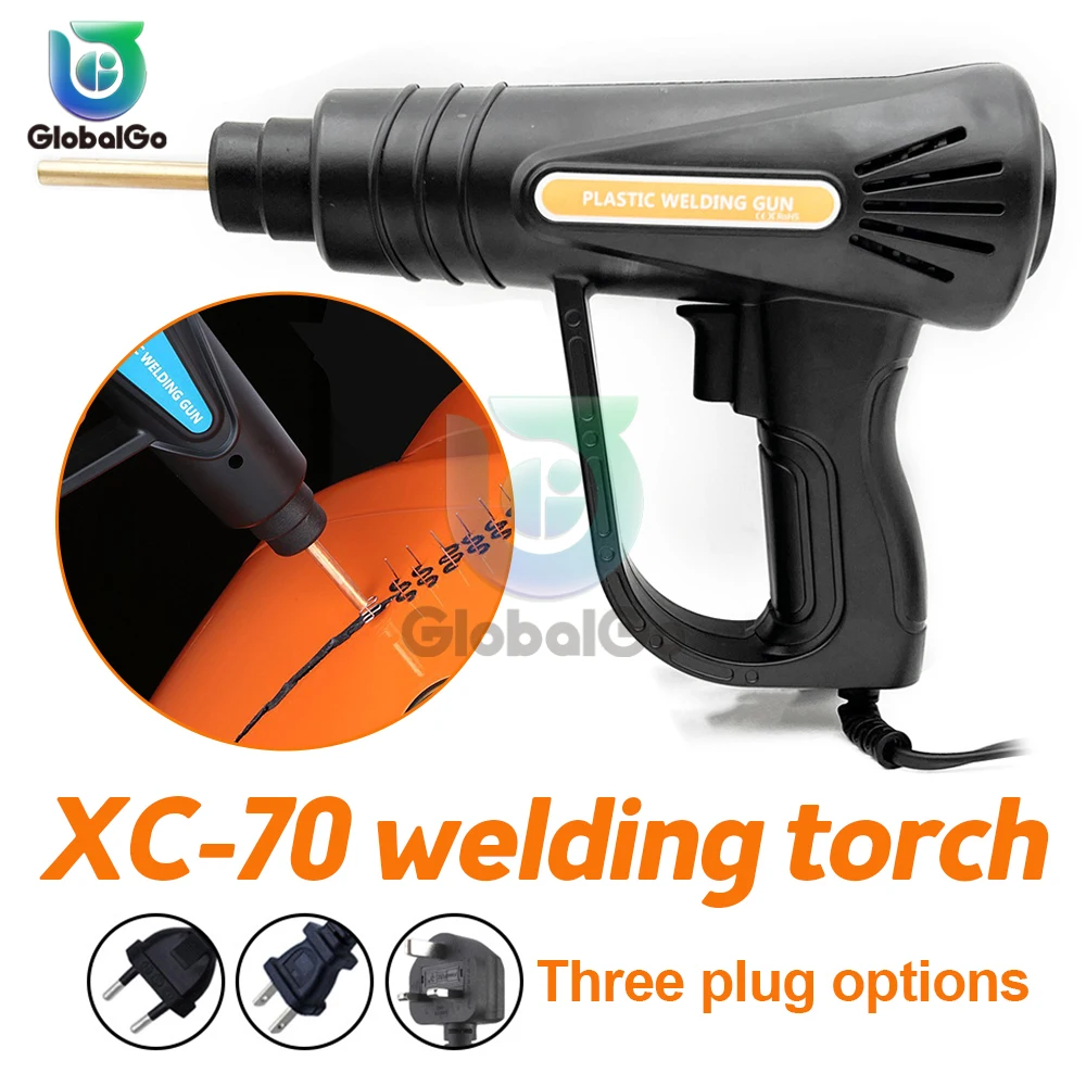 

70W HOT Stapler Plastic Welder Heat Gun Plastic Welding Machine Bumper Soldering Iron Staples Bumper Repair Car Tools Kit