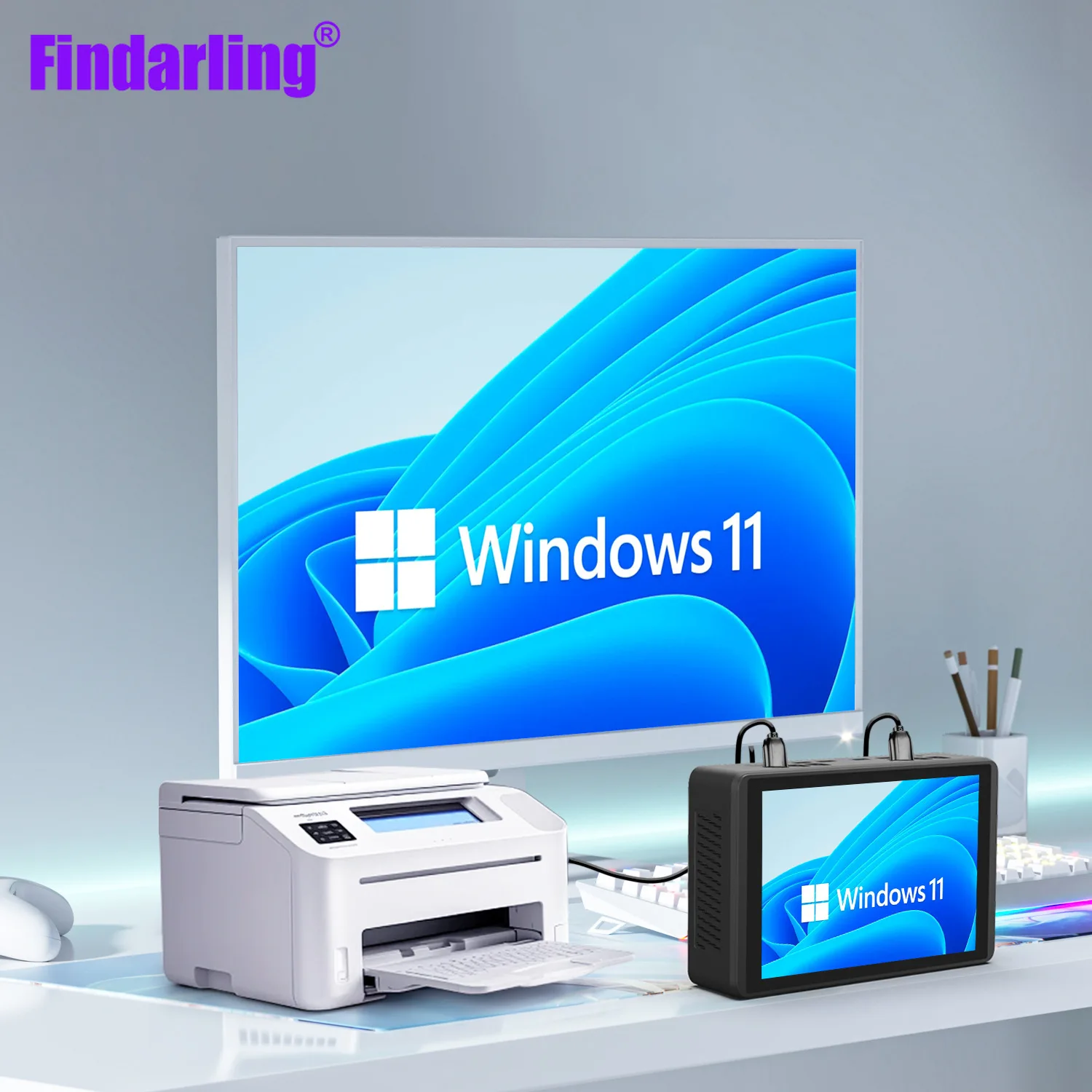 CPU Intel N95 Windows 11 mini pc con touch screen da 8 pollici DDR4 SSD WIFI6 tablet industriale mini pc computer all-in-one